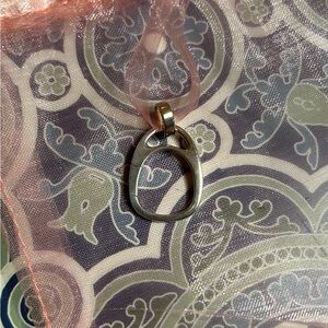 James Avery  Silver charm holder Pendant